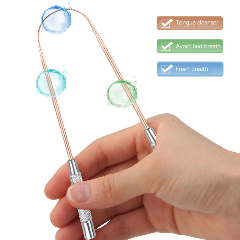 1PCS Copper Tongue Scraper Ora - Tongue Scraper Metal recension och pris