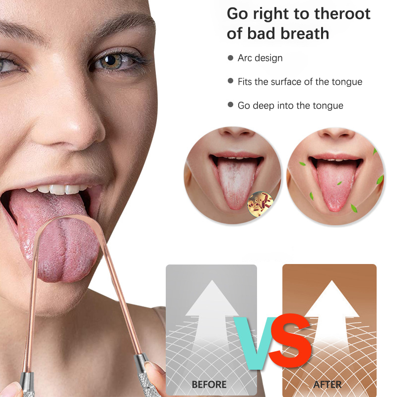 1PCS Copper Tongue Scraper Ora - Tongue Scraper Metal recension och pris