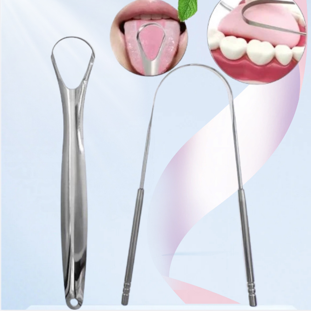 Tongue Scraper Cleaner for Adu - Tongue Scraper Metal recension och pris