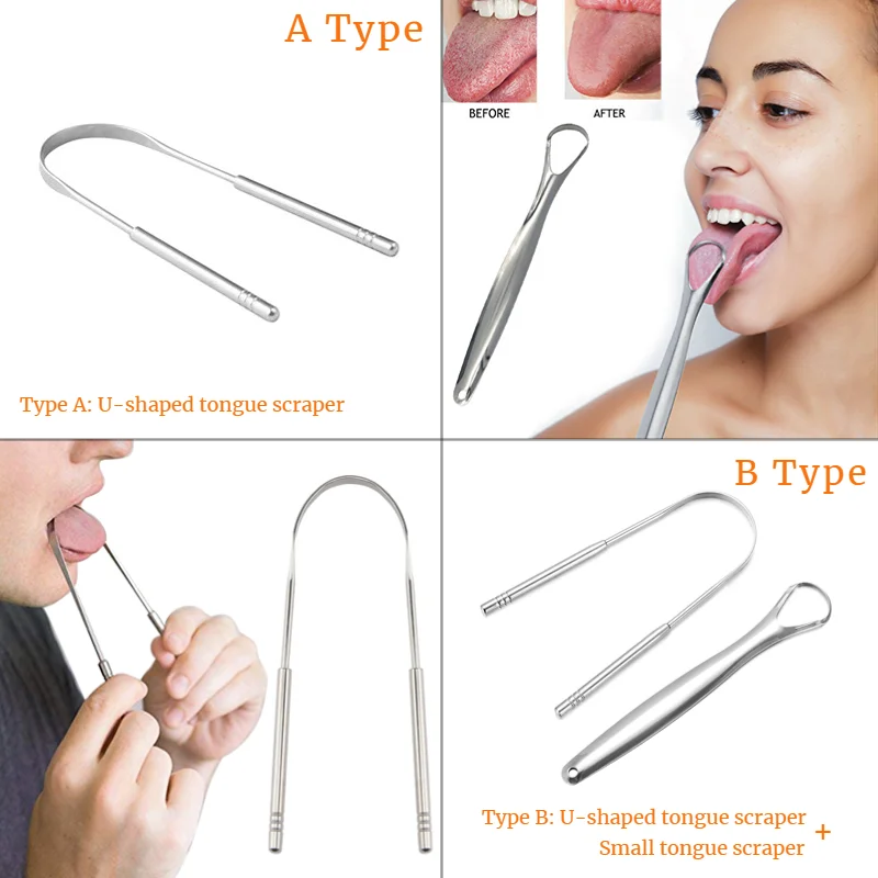 Tongue Scraper Cleaner for Adu - Tongue Scraper Metal recension och pris