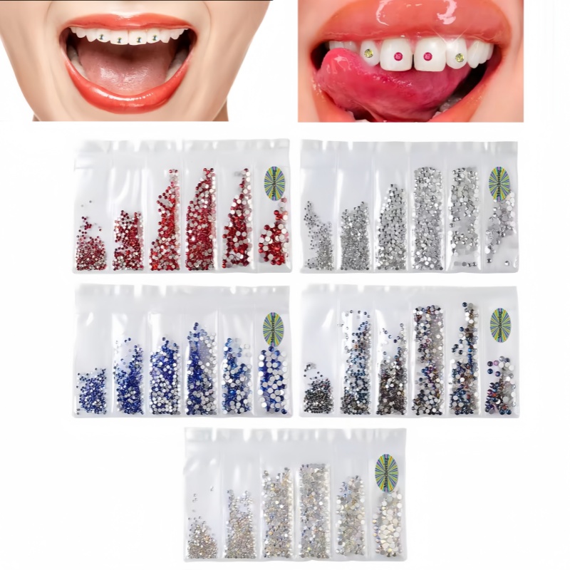 1 Set Teeth Gemstone Decoratio - Tooth Gem Kit recension och pris