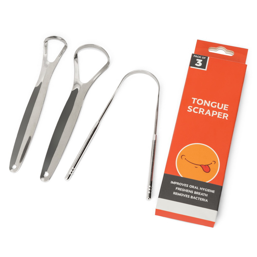 3 Pcs/Pack Metal Tongue Scrape - Tongue Scraper Metal recension och pris