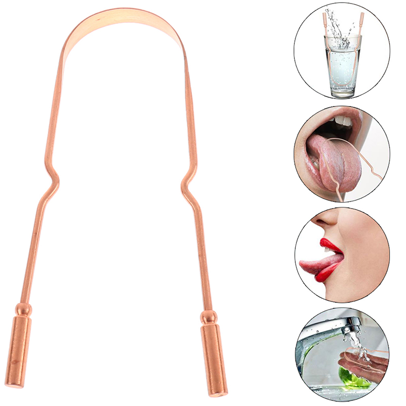 1Pc Pure Copper Tongue Scraper - Tongue Scraper Metal recension och pris