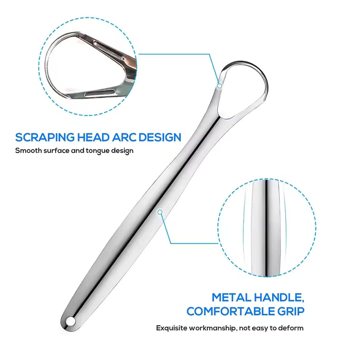 1/2/3Pcs Stainless Steel Tongu - Tongue Scraper Metal recension och pris