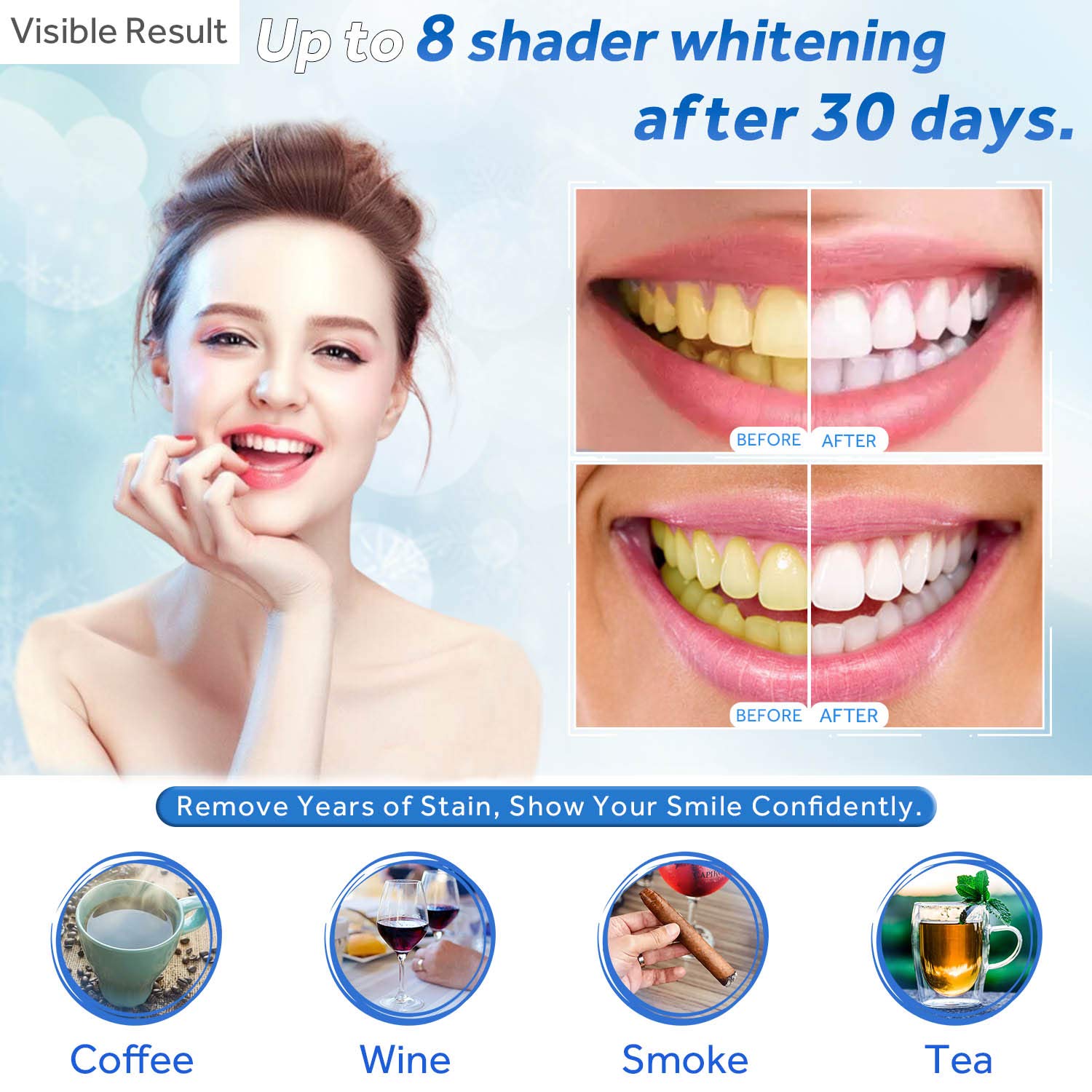 Teeth Whitening Gel Refill Syr - Teeth Whitening Bleach recension och pris