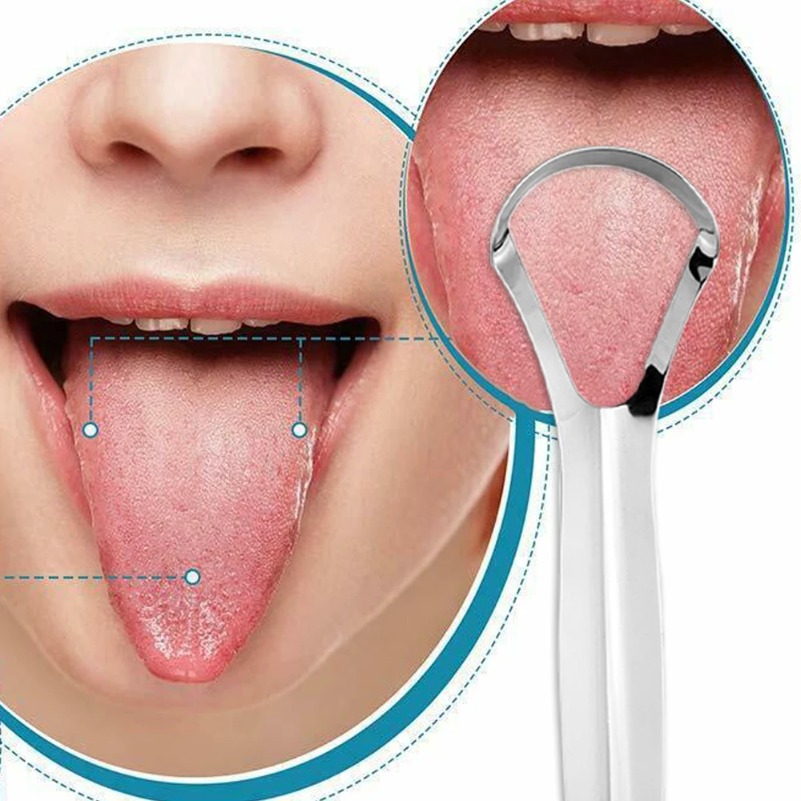 Clean Tongue Scraper Tongue Re - Tongue Scraper Metal recension och pris