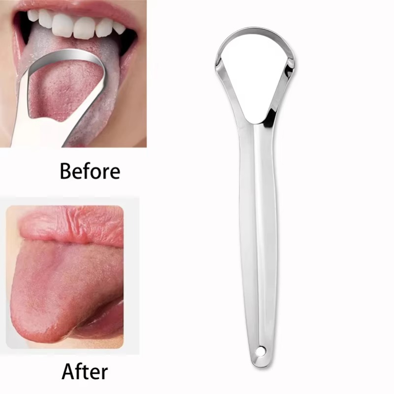 Clean Tongue Scraper Tongue Re - Tongue Scraper Metal recension och pris