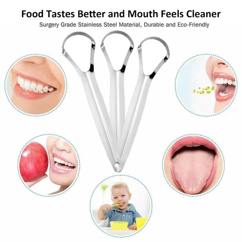 Clean Tongue Scraper Tongue Re - Tongue Scraper Metal recension och pris