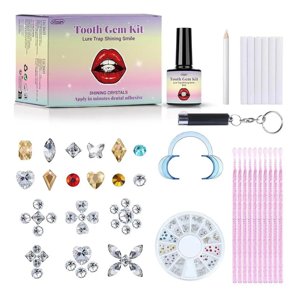 DIY Teeth Gems Kit Clear Preci - Tooth Gem Kit recension och pris