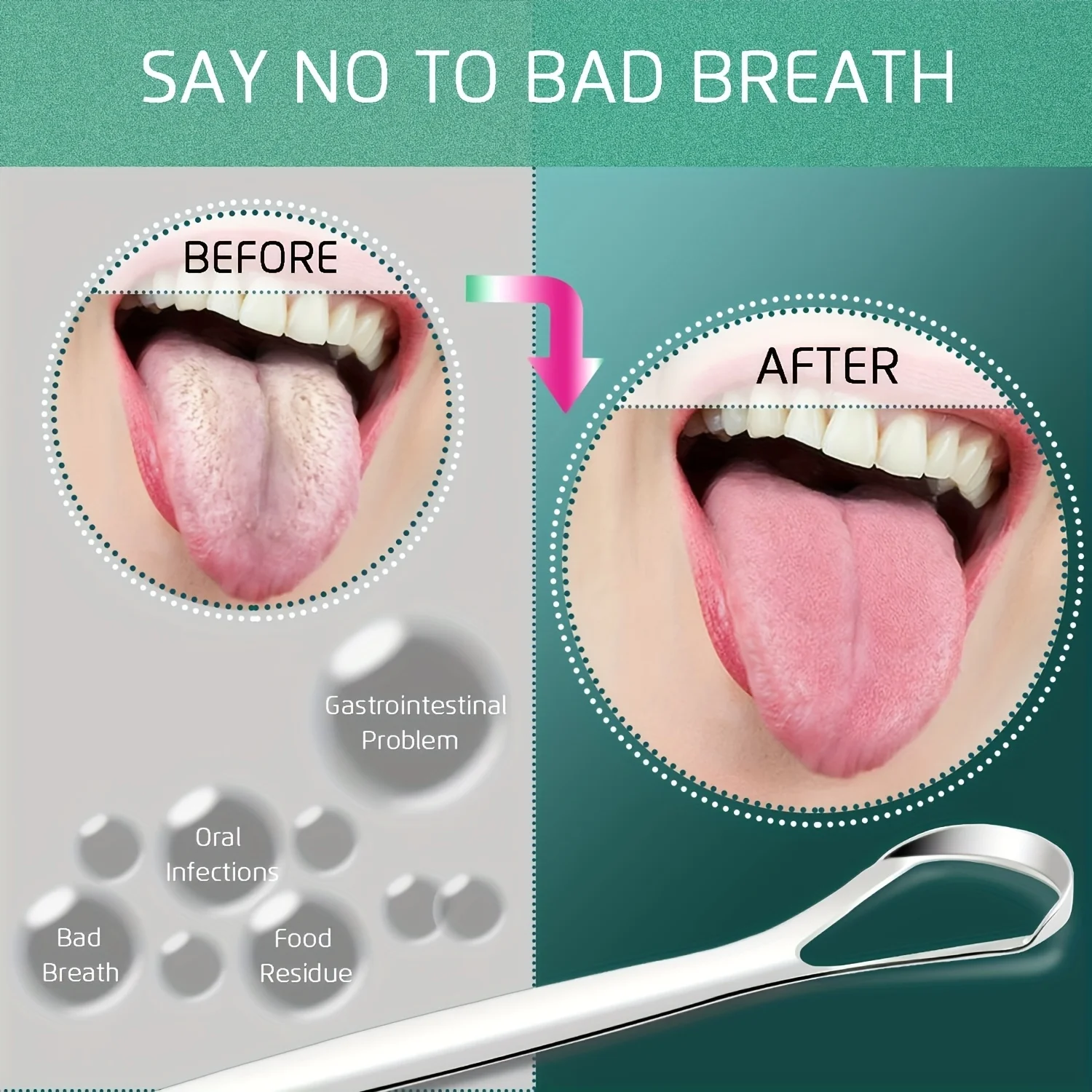 Metal Tongue Scraper Stainless - Tongue Scraper Metal recension och pris