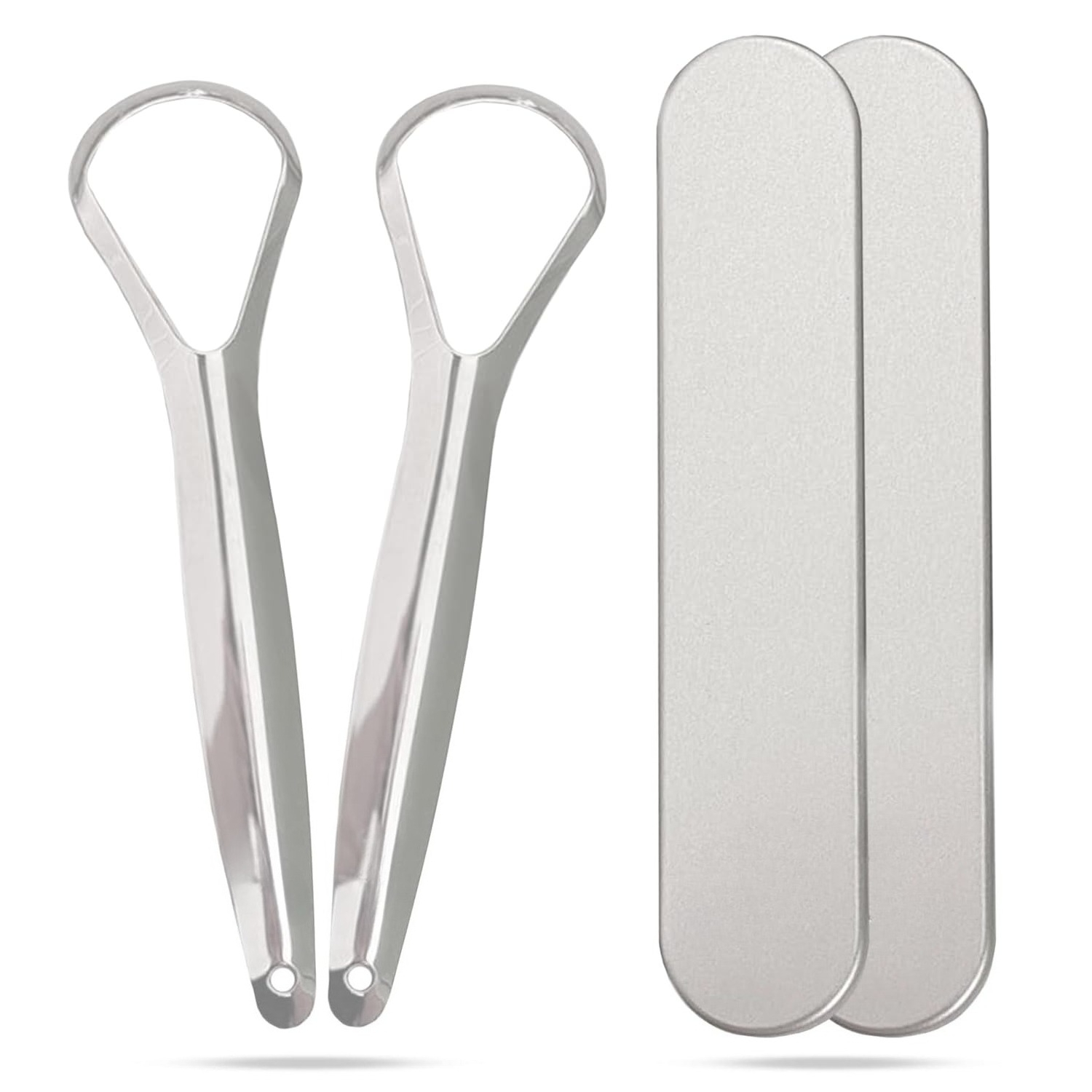 1/2pcs Stainless Steel Tongue  - Tongue Scraper Metal recension och pris