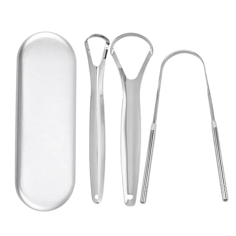 Premium 1pcs/3pcs Metal Tongue - Tongue Scraper Metal recension och pris