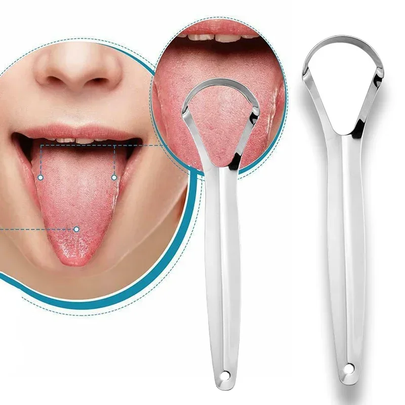 Halitosis Tongue Coating Tongu - Tongue Scraper Metal recension och pris