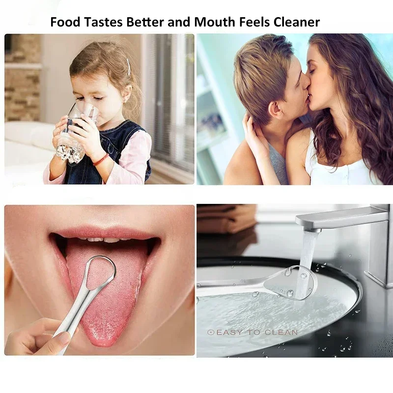 Halitosis Tongue Coating Tongu - Tongue Scraper Metal recension och pris