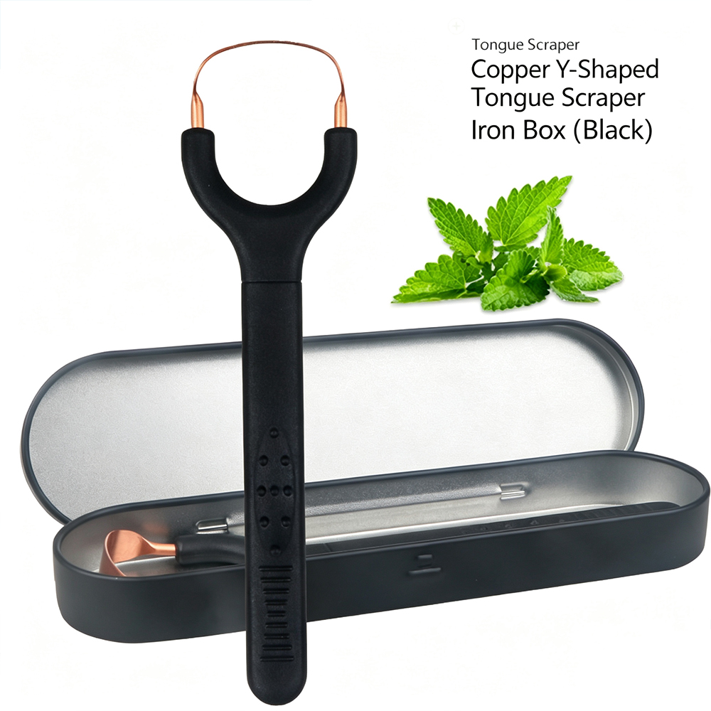 Y‑Shaped Pure Copper Tongue Sc - Tongue Scraper Metal recension och pris
