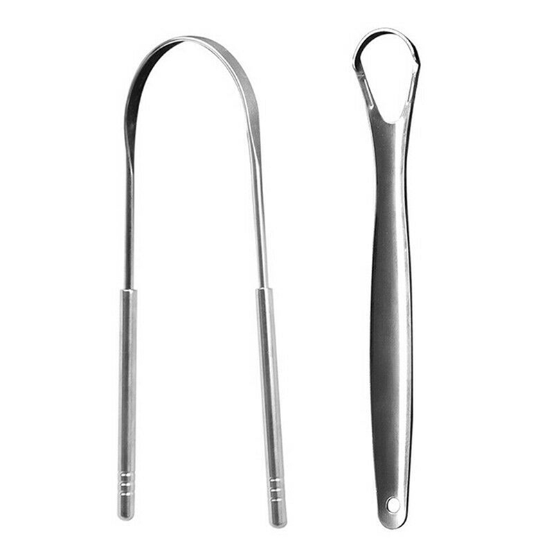 2Pcs Tongue Scraper Stainless  - Tongue Scraper Metal recension och pris